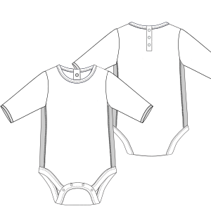 Fashion sewing patterns for BABIES Bodies Bodysuit 6732